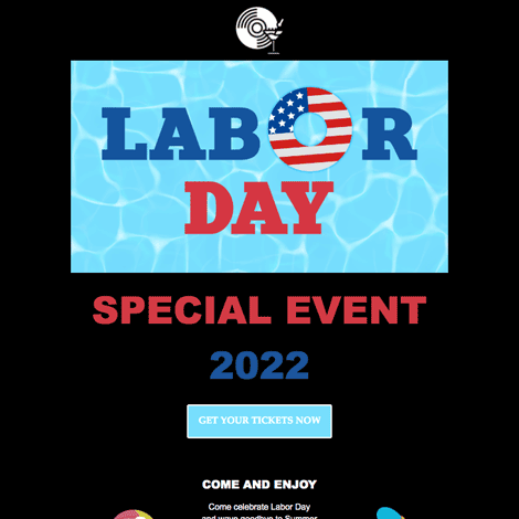 Labor Day Party Special Event